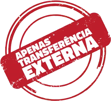 Imagem de uma mensagem marcada com um selo vermelho, destacando que a transferência é apenas de forma externa. Ideal para informações de segurança ou procedimentos de transferência de dados.